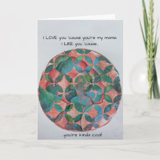 Artistieke Moederdag Kaart