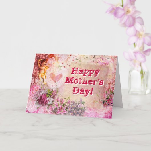 Artistieke Moederdag Kaart (Orchidee)