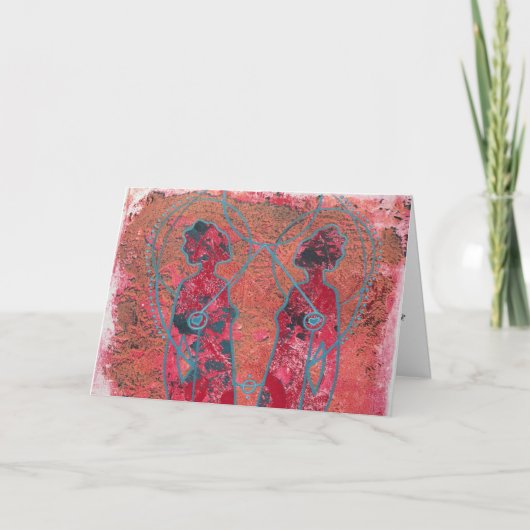 Artistieke Moederdag Kaart (Voorkant)