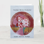 Artistieke Moederdag Kaart (Voorkant)