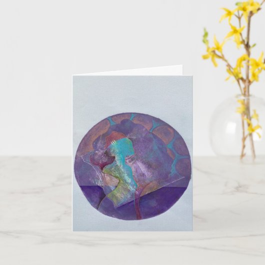 Artistieke Moederdag Kaart (Gele Bloem)