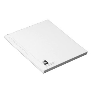 Artistieke monogram Naam Zwart Formulier Uniek Ele Notitieblok