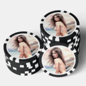 Artistieke naakt op strand poker chips (Opstapeling)