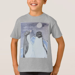 Artistieke nachttijd Adelie Penguins T-shirt