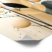 Artistieke Natuur Abstracte kunst van een herfstbl Poster (Hoek)