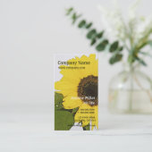 Artistieke Natuur Eenmalige zonbloem Visitekaartje (Staand voorkant)