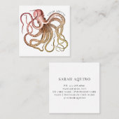 Artistieke Octopus Calling Card Contactkaartje (Voorkant / Achterkant)