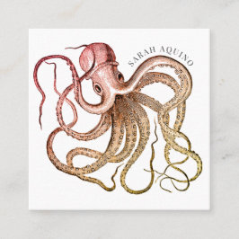 Artistieke Octopus Calling Card Contactkaartje