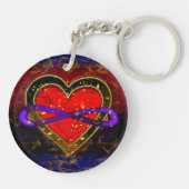 Artistieke oneindigheid Harde Polyamory Vlag Symbo Sleutelhanger (Achterkant)