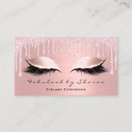 Artistieke ooglens Glitter Drijft Roos Blush Visitekaartje