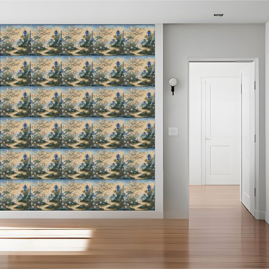 Artistieke Oosterse geïnspireerde Chinoiserie Tege Tegeltje