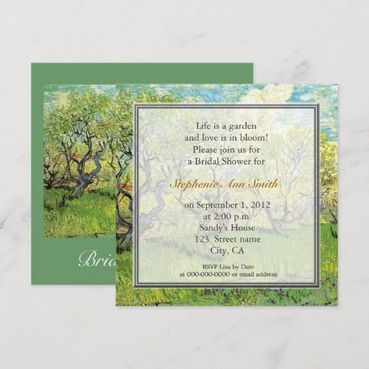  artistieke Orchard in Blossom vrijgezellenfeest p Kaart (Voorkant / Achterkant)