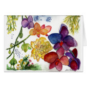 Artistieke Orchid Card (Voorkant Horizontaal)