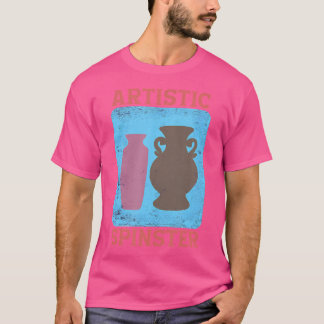 Artistieke Oudevrijster Pottenbakker Keramiek Kuns T-shirt