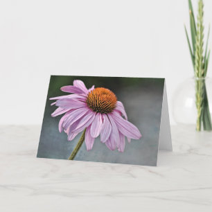 Artistieke Paarse Coneflower Art-Kaart Kaart