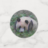 artistieke panda confetti (Kleine voorkant)