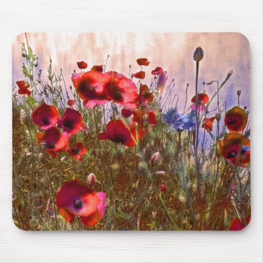 Artistieke papaver muismat (Voorkant)
