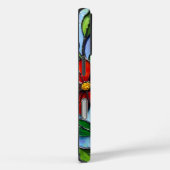 Artistieke papavers in Glas in lood Case-Mate iPhone Case (Achterkant / Rechts)