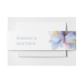 Artistieke Pastel Botanische Bloemen Bruiloft Uitnodigingen Wikkel