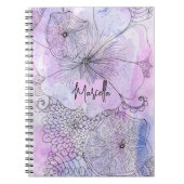 Artistieke Pastel Waterverf Line Art Diary Notitieboek (Voorkant)