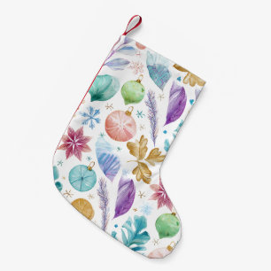 Artistieke Pastel Whimsical Kerstsok Kleine Kerstsok