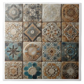 Artistieke patronen op keramische Tegels Tegeltje (Voorkant)