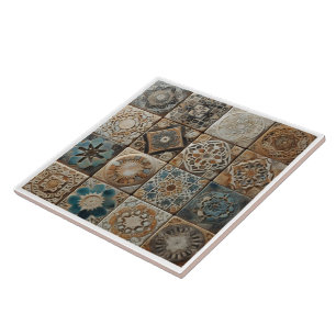 Artistieke patronen op keramische Tegels Tegeltje