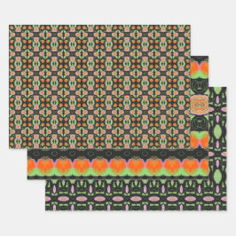 Artistieke Patroon Decoratieve Designer Inpakpapier Vel