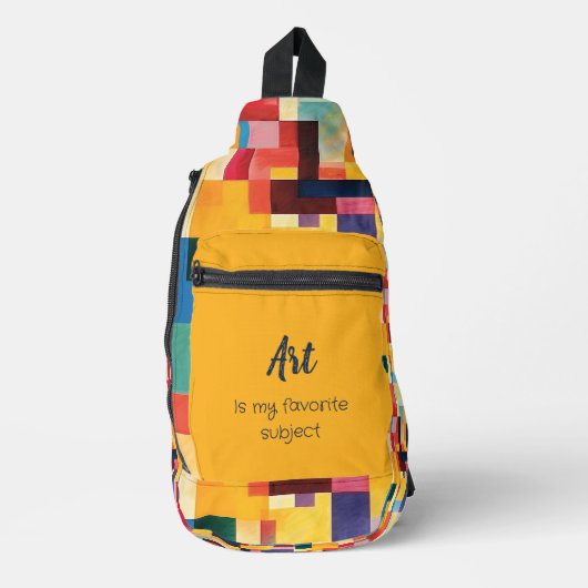 Artistieke patroonkunst is mijn favoriete onderwer sling bag (Voorkant)