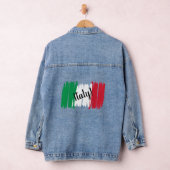 Artistieke penseelstreek Italië Vlag Denim Jacket (Hangar)