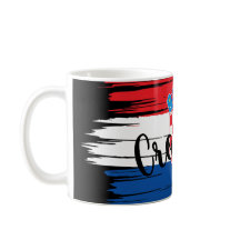 Artistieke penseelstreek Kroatië vlag