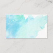 Artistieke penseelstreek | WATERVERF Visitekaartje (Achterkant)