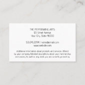 Artistieke penseelstreken | Creative Dancer Logo Visitekaartje (Achterkant)