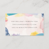 Artistieke penseelstreken | QR-scan Visitekaartje (Achterkant)