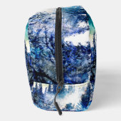 Artistieke Pine Snowstorm Schilderij Toilettasje (Rechts)