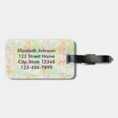 Artistieke pinguïnschilder personaliseren bagagelabel (Achterkant horizontaal)