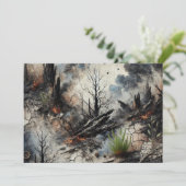 Artistieke Platte Kerstkaart (Staand voorkant)