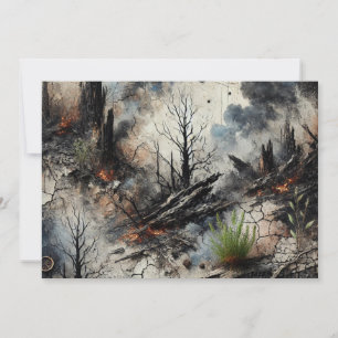 Artistieke Platte Kerstkaart