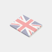 Artistieke pointillist UK Union Jack Flag Post-it® Notes (Schuin)