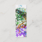 Artistieke profielkaart mini visitekaartje (Achterkant)