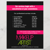 Artistieke promotie maken flyer (Achterkant)