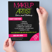 Artistieke promotie maken flyer (Hand)