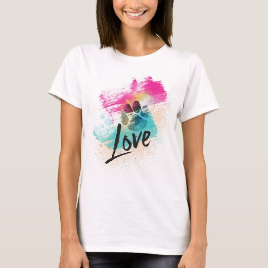 Artistieke Puppy Love T-shirt (Voorkant)