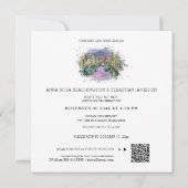 *~* Artistieke QR POSITANO Italië AR20 RSVP bruilo Kaart (Achterkant)