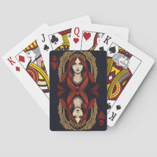 Artistieke Queen of Hearts speelkaarten