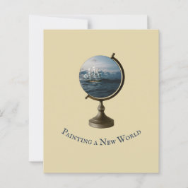 Artistieke quote "Paiting a New World" Collage Art