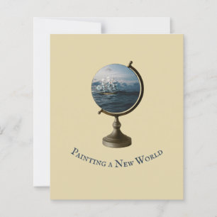Artistieke quote "Paiting a New World" Collage Art