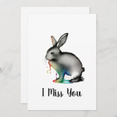 Artistieke Rabbit Kaart (Voorkant / Achterkant)