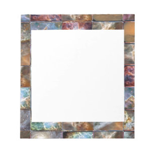 Artistieke rand - jouw tekst of Afbeelding toevoeg Notitieblok