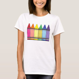 Artistieke regenboogkunst levert lerarenprijs t-shirt
